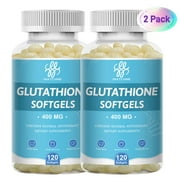 Glutathione Antioxidant Supplement 500mg for Skin and Liver Support, 240 Capsules