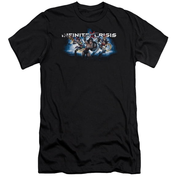 Infinite Crisis - Ic Blue - Premium Slim Fit Short Sleeve Shirt - X-Large