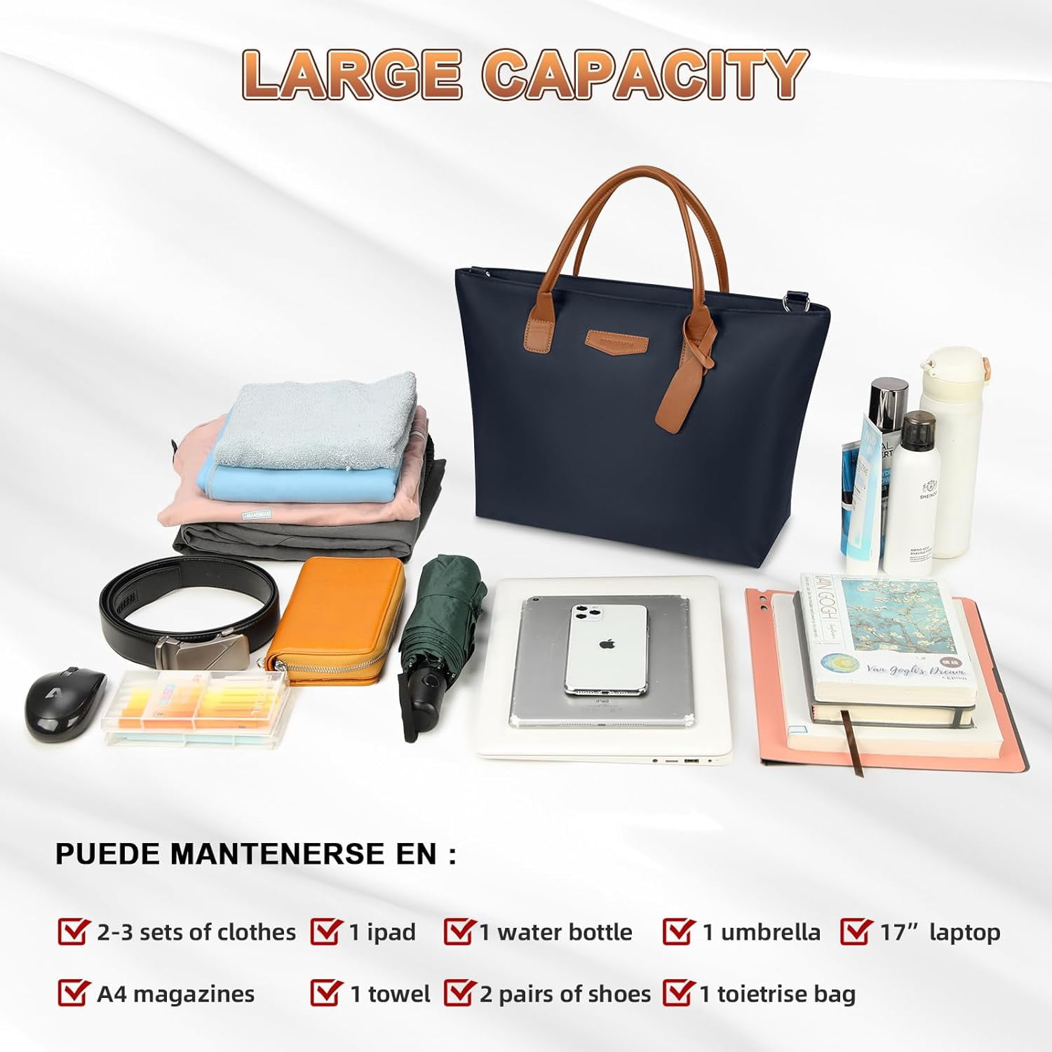 Travel Duffle Bag for Women Men Sports Tote Gym Bag Shoulder Weekender Overnight Bag for Women Men