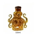 thumbnail image 2 of 11oz Octopus Bottle Beautiful Engraved Glass Decanter Creative Animal Theme Barware Octopus Engraved Decanter Home Bar Centerpiece Decor for Lover, 2 of 3