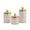 white trim, variant on kowaku 3 Pieces Food Storage Jars with Lid Candy Jar Household Airtight Tea Canister for Nuts Pasta Candies Coffee Beans Dining Room white trim