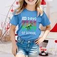 thumbnail image 2 of LUOGENLI T-Shirt pour Filles Garçons et Filles Mode Décontractée Imprimé Col Rond Manches Courtes T-Shirt Haut Longs Chemises pour Filles Bleu Ciel 4-5 Ans, 2 of 4