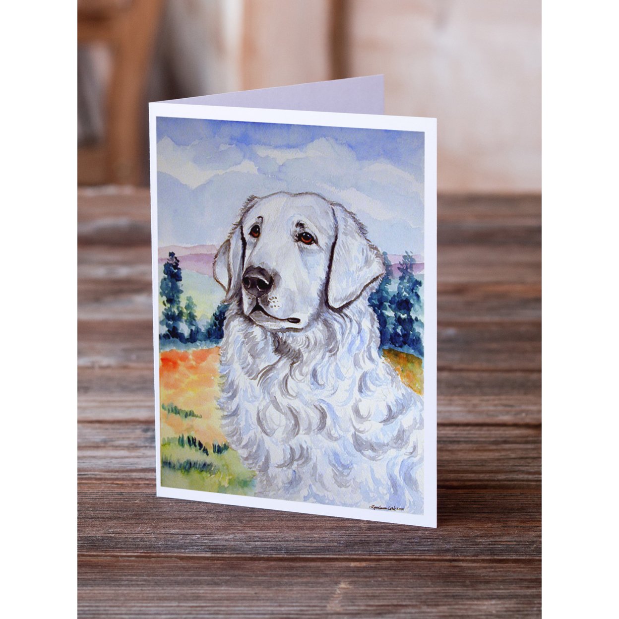 Kuvasz Greeting Cards and Envelopes Pack of 8