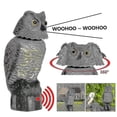 thumbnail image 1 of Y-Loong Realistic Birdcage Plastic Owl Scarecrow With Rotating Head And Sound, 1 of 4