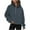 Navy, variant on Brondbend Women's Half Zip Pullover Sweatshirt for Women Mock Neck Solid Color Long Sleeve Trendy Cropped Pullover with Pocket Loose Fit Casual Workout Party Outerwear Comfy