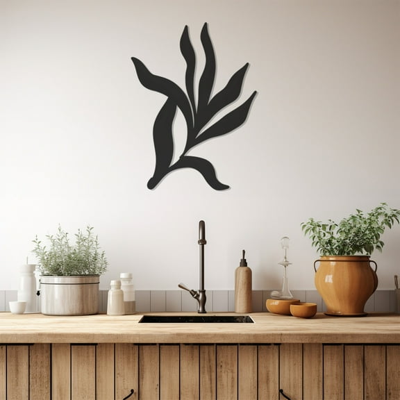 LaModaHome Exclusive Leaf Branches Metal Wall Art – Durable & Artistic Metal Wall Art for Home and Office Decor, Perfect for Any Interior Design Aesthetic