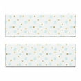 thumbnail image 2 of Stars Bench Cushion Set of 2, Simplistic Hand Drawn Stars and Circles on Doodle Background, Standard Size Foam Pad and Decorative Cover, Earth Yellow Blue Grey, by Ambesonne, 2 of 4
