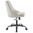 thumbnail image 4 of Modway Designate Fabric Upholstered Office Swivel Chair in Black and Beige, 4 of 10