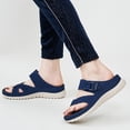 thumbnail image 7 of Leozcaa Women's Flip Flops Sandals Arch Support Comfortable Mesh Walking Slip on Beach Casual Sport Shoes, 7 of 7