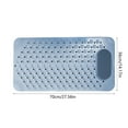 thumbnail image 3 of Non-slip Bathtub Mat with Suction Cups, 32x16 Inch Shower Floor Pad for Elderly Safety, Anti-slip Bath Tub Mat with Strong Grip for Sesolution Standing, Non Slip Bath Mat for Shower Tub and, 3 of 6
