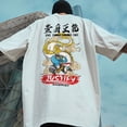 thumbnail image 2 of Camiseta de manga corta de anime japonés para hombre, camisetas de algodón estampadas de verano, ropa de calle informal Y2K, camiseta holgada para hombre, 2 of 5