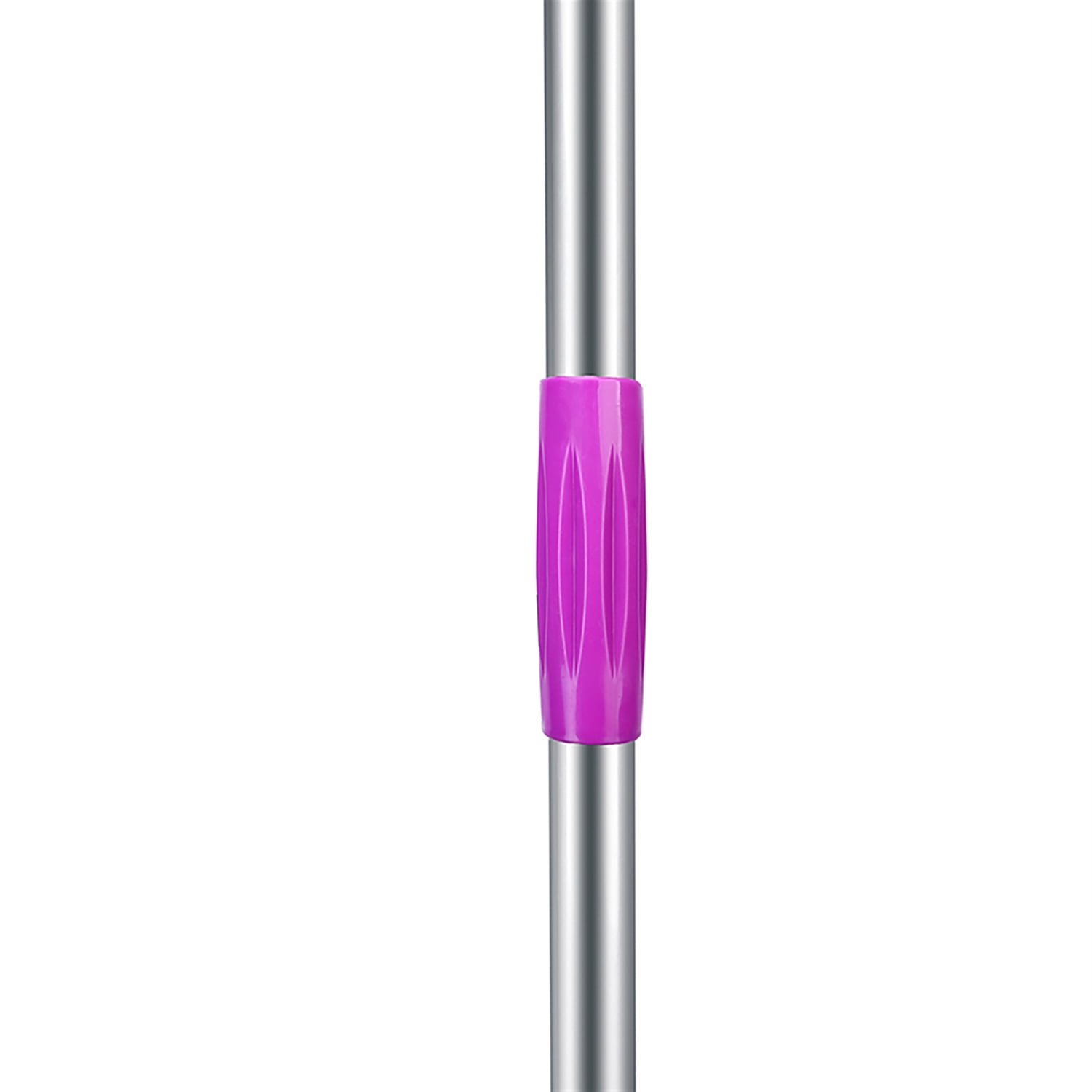 Kepooman 360-Degree Rotary Head Ultra Slim Microfiber Mop, Spin Mop and Bucket System with Stackable Bucket and 2 Machine Washable Microfiber Mop Heads, Purple