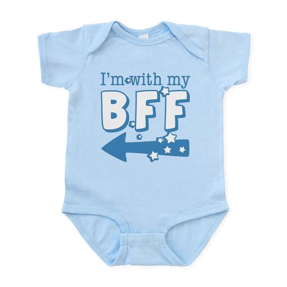CafePress - I'm With My BFF (LEFT) Infant Bodysuit - Baby Light Bodysuit, Size Newborn - 24 Months