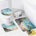 thumbnail image 4 of Seashell On The Beach Shower Curtain Sets with Rugs 4 Piece Rustic, 4 of 7