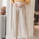 thumbnail image 3 of ShomPort Women's Maternity Pants Loose Comfy Elastic High Waist Wide Leg Pregnancy Pants with Adjustable Belt, 3 of 3