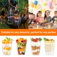 thumbnail image 2 of Xueyu 100 Pack 5 oz Dessert Cups with Lids and Spoons, Yogurt Parfait/Appetizer Cup for Party, Square CupsIdeal for Parties, Tasting, Mousse, Pudding, 2 of 7