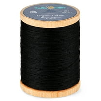 Hello Hobby Black 100% Organic Cotton All Purpose Thread, 300 Yards