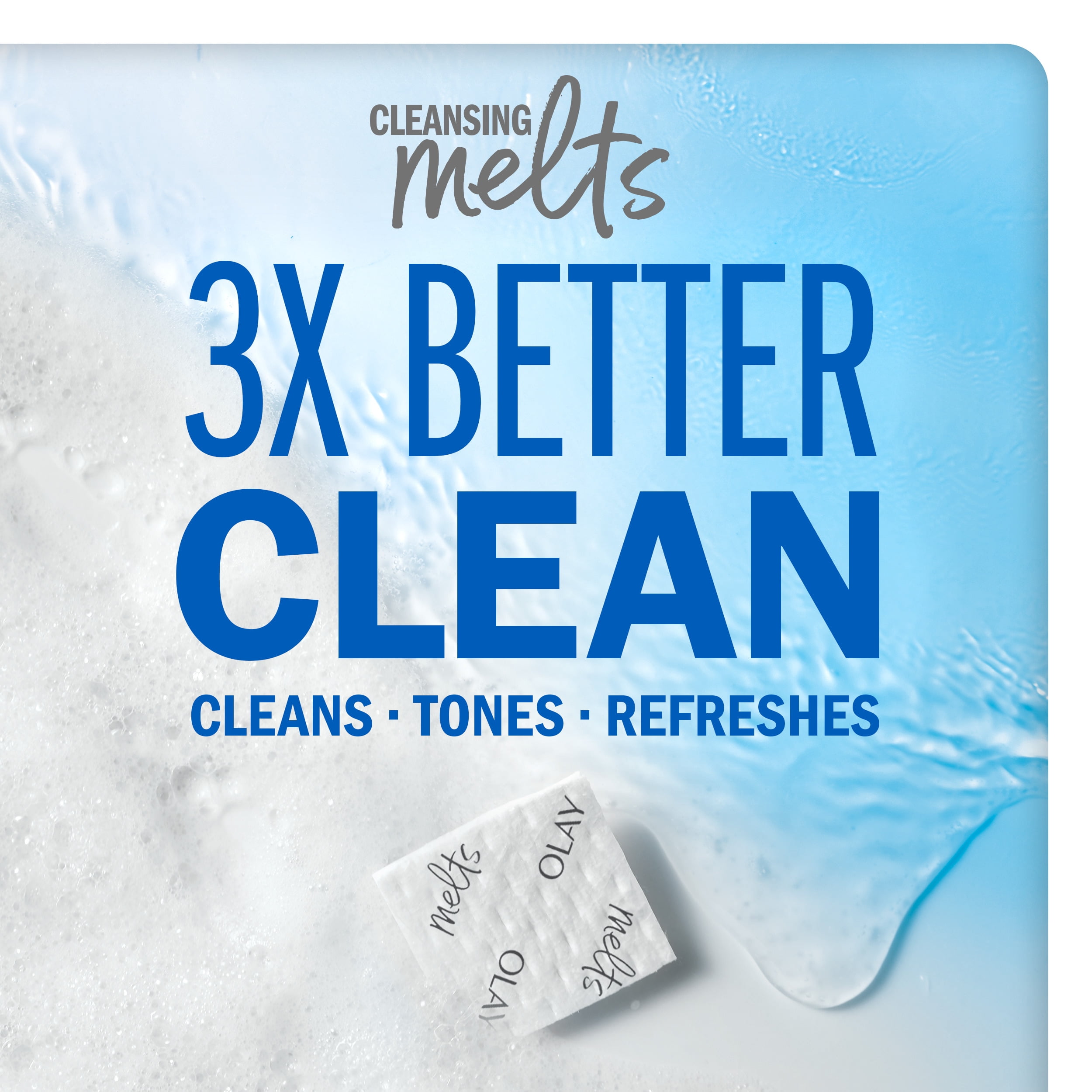 (2 pack) Olay Cleansing Melts + Vitamin C Face Wash, 12 count, Water-Activated Face Wash Cleans, Tones, and Refreshes Skin