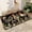 Floral Black Chicken, variant on JML Non-Slip Microfiber & Rubber Doormat - Soft Entryway Rug for Home/Office (16"x24") - Easy Clean Door Mat for Indoor/Outdoor Use, Chickens