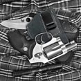thumbnail image 2 of Funda de piel de vaca para revólver, compatible con la mayoría de revólveres con armazón J - Funda para pistola Ruger SP101 LCR/Smith, 2 of 5