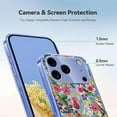 thumbnail image 3 of TECH CIRCLE for iPhone 17 Pro Max Flexible TPU Case [6.6ft Military-Grade Drop Protection] [Anti Peel Off Tech] Clear Cute Butterfly Flower Floral Pattern TPU Bumper Slim Cover for Women Girls,D, 3 of 6