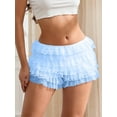 thumbnail image 4 of Michellecmm  Women Lace Bloomers Shorts Summer Layered Ruffles Elastic Short Pants, 4 of 9