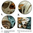 thumbnail image 3 of Designart Surrealism framed wall Art, Morphing Faces of Surrealism , Surrealism framed wall art decor, Multi-Color Modern Gold framed wall art, 40x30 inches Gold Frame, 3 of 5