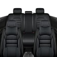 thumbnail image 3 of 2017 for Hyundai Elantra Car Seat Cover, Black Car Seat Covers, Leather Full Set of 5 Seats With a Headrest and Lumbar Support Non-slip, Airbag-Compatible, 3 of 7