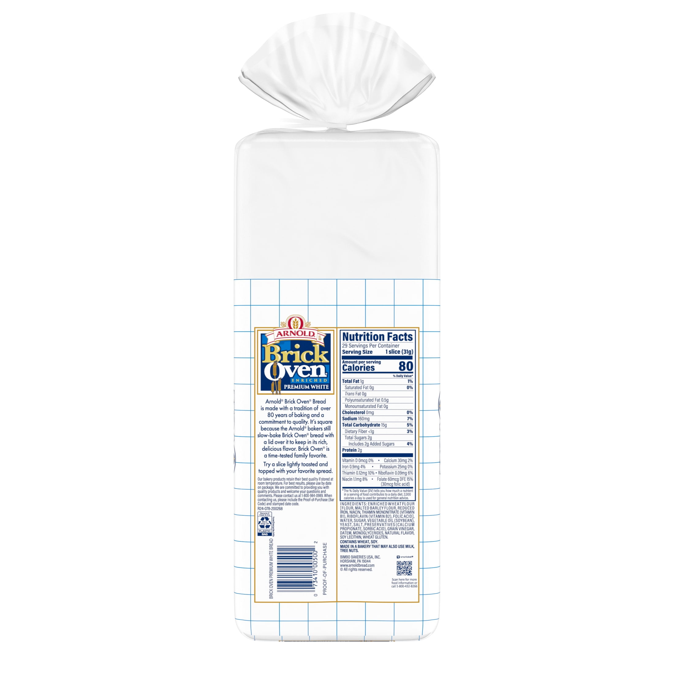 Arnold Brick Oven Premium White Bread, 32 oz