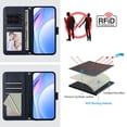 thumbnail image 3 of Flip Case for Samsung Galaxy S10 Plus RFID Blocking Magnetic Clasp Wallet Case with 3 Card Slots and Kickstand Function, 3 of 4