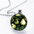 thumbnail image 2 of Pear Elegant Glass Circular Pendant Women's Necklaces, 2 of 5
