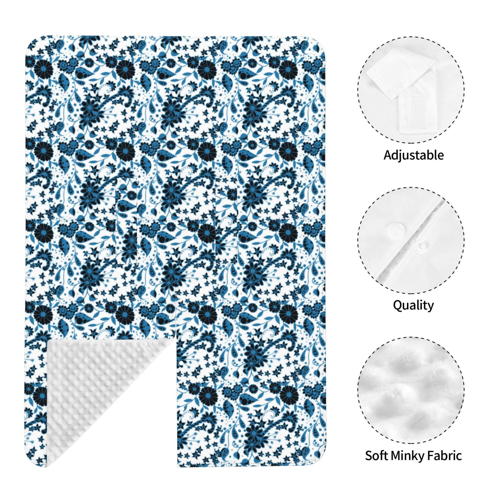 Naloa Daisies Flowers Baby Car Seat Cover, Breathable Baby Carrier Cover, Multiuse Baby Carrier Cover & Nursing Breastfeeding Cover