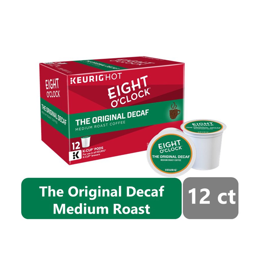 Eight O'Clock The Original Decaf Medium Roast KCup Coffee Pods, 12 Ct