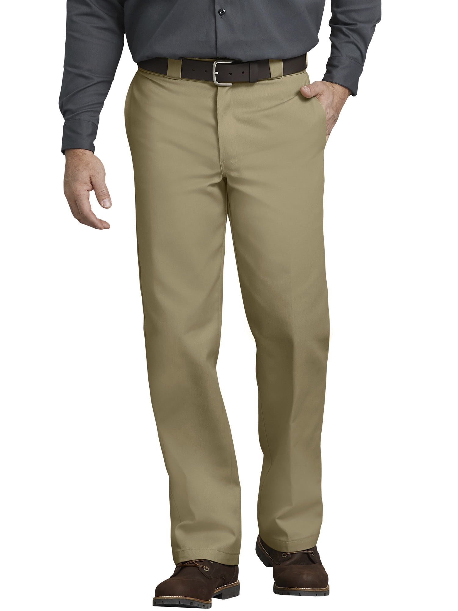 Dickies Men's 874 Pants Classic Original Fit Work School Uniform Straight Leg, Dark Brown, 32X34