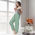thumbnail image 6 of Picia SHIBA WITH FLORAL Womens Soft Woven Cotton Elastic Waistband Sleep Pajama Pant Lounge Sleep Pant With Pockets And Drawstring-X-Large, 6 of 9
