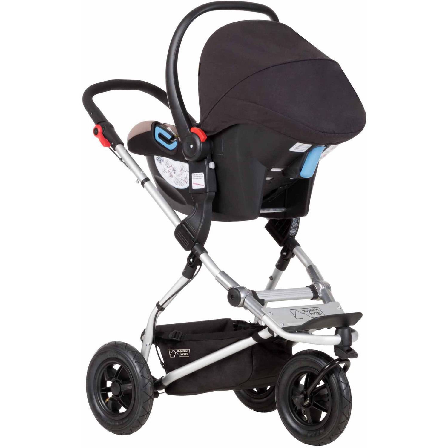 Mountain Buggy 2015 Swift Jogging Stroller, Solid Print Marine Blue - image 2 of 7