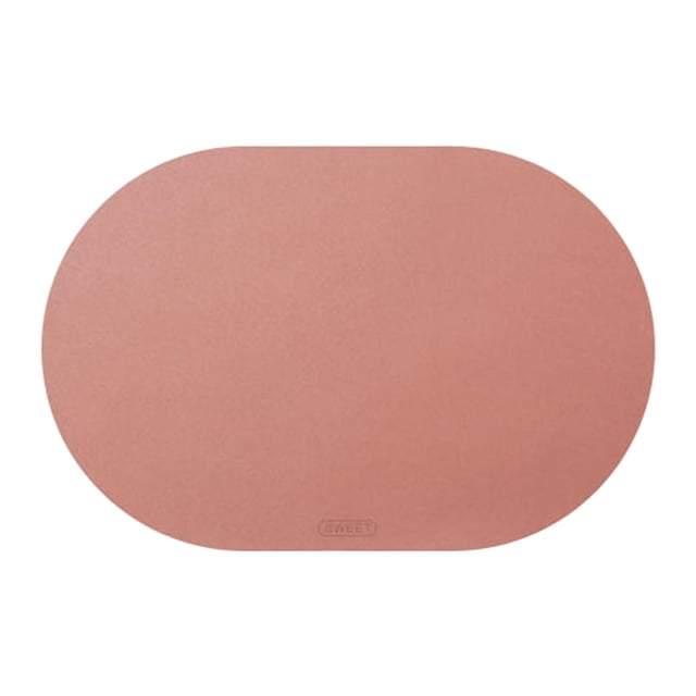 Alfombrilla para cuenco de cocina Sunnimix 45 cm x 30 cm posavasos para tazas decoración de mesa a prueba de aceite Rosado