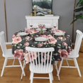 thumbnail image 2 of Pioneer Flower Floral Print Pattern Round Tablecloth 60"x60",Wrinkle Wipeable Table Cloth for Kitchen Dining Room Picnic Patio Party, 2 of 6