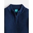 thumbnail image 2 of Wonder Nation Boys Quarter Zip Sweater with Long Sleeves, Sizes 4-18 & Husky, 2 of 3
