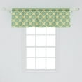thumbnail image 2 of Ambesonne Blue Mandala Window Valance, East Flower Element, 54" X 18", Laurel Green and Cream, 2 of 3