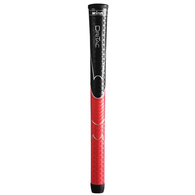 Winn DriTac Standard Black/Red Golf Grips