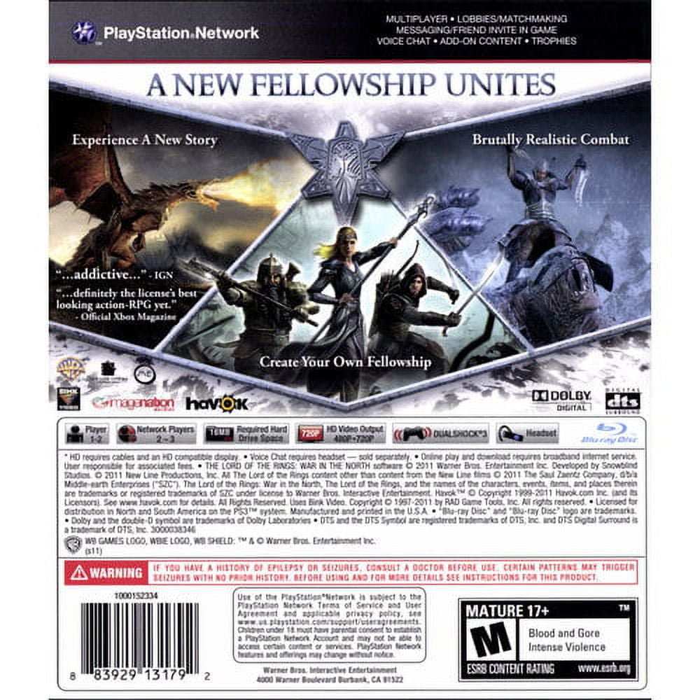 Lord of the Rings: War in the North (PS3) 