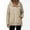 Khaki women winter hooded jacket a1, variant on Women Winter Hooded Zip Up Jackets Warm Casual Basic Windbreaker Outwear Solid Trench Coats Dressy Fashion Clothes, Light Blue M
