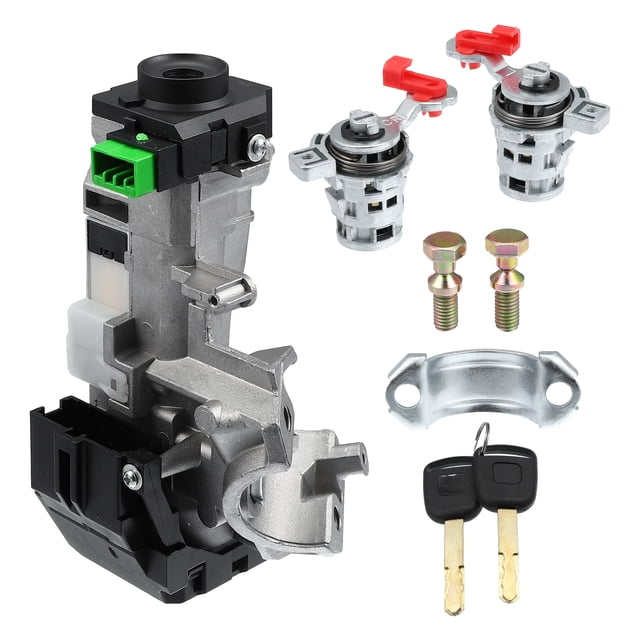 Conjunto de cilindro de bloqueo de interruptor de encendido Unique Bargains con juego de chips de llaves para Honda Accord 2003-2005 35100-SDA-A71