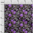 thumbnail image 2 of oneOone Polyester Spandex Black Fabric Florals Dress Material Fabric Print Fabric By The Yard 56 Inch Wide, 2 of 5