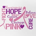 thumbnail image 2 of CafePress - Breast Cancer Words - Adjustable Unisex Printed Trucker Hat with Mesh Back, 2 of 8