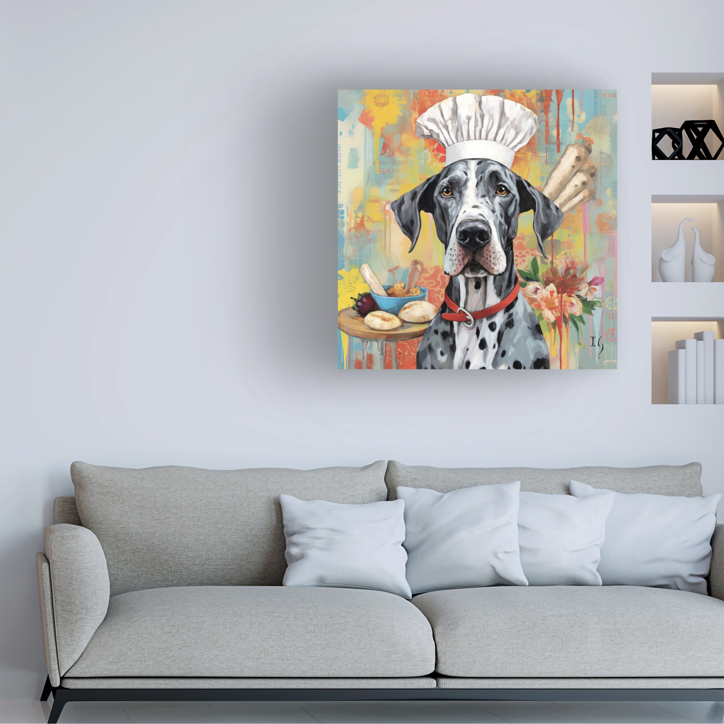 Canvas Wall Art - Ivan Guaderrama 'Breakfast Bliss and Blossoms' Wall Art for Living Room, Bedroom, or Office DÃ©cor by Trademark Fine Art - 18 x 18 Inches