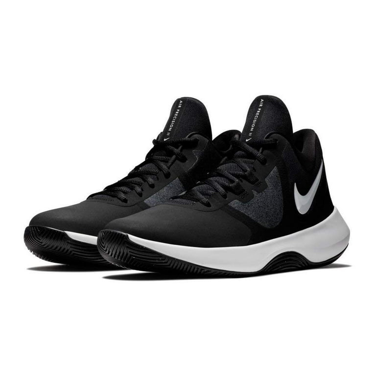Nike AQ3521-001: Men's Precision II NBK Black/White Basketball Sneakers - Walmart.com