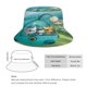 thumbnail image 2 of Octonautas Sombrero bucket para adultos, gorra de protección solar, sombrero de pescador plegable para viajes al aire libre, pesca y actividades de verano, 2 of 6