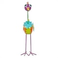 thumbnail image 3 of Alpine Corporation Rainbow Metal Quirky Bird Decor, 3 of 11